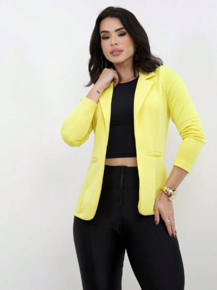 Blazer feminino alfaiataria,Blazer social feminino elegante,Blazer feminino acinturado,Blazer longo feminino atemporal,Sobretudo feminino de alfaiataria,Blazer feminino para trabalho,Blazer social feminino sofisticado
