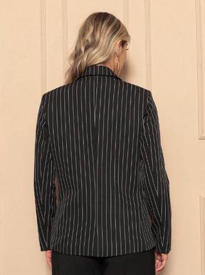 Blazer feminino alfaiataria,Casaco social feminino elegante,Blazer feminino com forro,Blazer social feminino sofisticado,Blazer feminino com botões decorativos,  Casaco feminino de alfaiataria,Blazer acinturado feminino para trabalho
