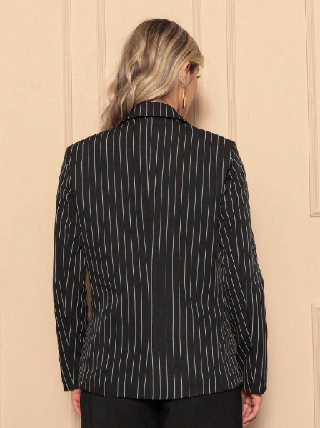 Blazer feminino alfaiataria,Casaco social feminino elegante,Blazer feminino com forro,Blazer social feminino sofisticado,Blazer feminino com botões decorativos,  Casaco feminino de alfaiataria,Blazer acinturado feminino para trabalho
