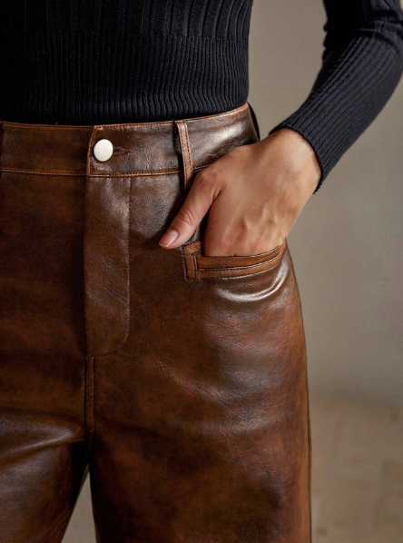 Calça feminina vintage,Calça pantalona desbotada,Calça longa feminina,Calça estilo retrô feminina,Calça de cintura alta vintage,Calça jeans vintage feminina,Calça importada feminina,