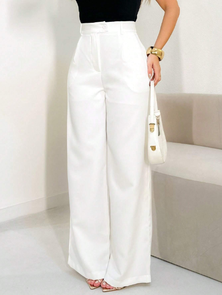 Calça pantalona feminina,
 Calça de alfaiataria feminina,
 Calça social feminina com cinto,
 Calça pantalona cintura alta,
 Calça pantalona elegante,
 Calça pantalona moderna,
 Calça pantalona cores vibrantes,