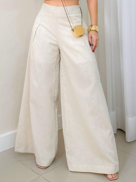 Calça pantalona feminina,
 Calça de alfaiataria feminina,
 Calça social feminina com cinto,
 Calça pantalona cintura alta,
 Calça pantalona elegante,
 Calça pantalona moderna,
 Calça pantalona cores vibrantes,
