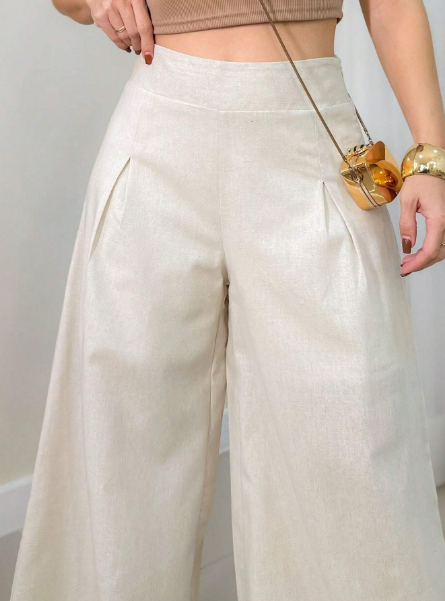 Calça pantalona feminina,
 Calça de alfaiataria feminina,
 Calça social feminina com cinto,
 Calça pantalona cintura alta,
 Calça pantalona elegante,
 Calça pantalona moderna,
 Calça pantalona cores vibrantes,