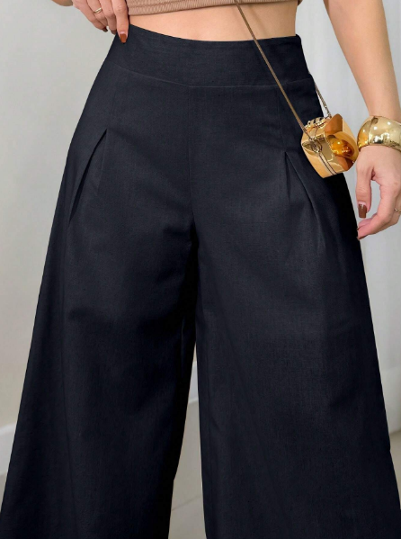 Calça pantalona feminina,
 Calça de alfaiataria feminina,
 Calça social feminina com cinto,
 Calça pantalona cintura alta,
 Calça pantalona elegante,
 Calça pantalona moderna,
 Calça pantalona cores vibrantes,